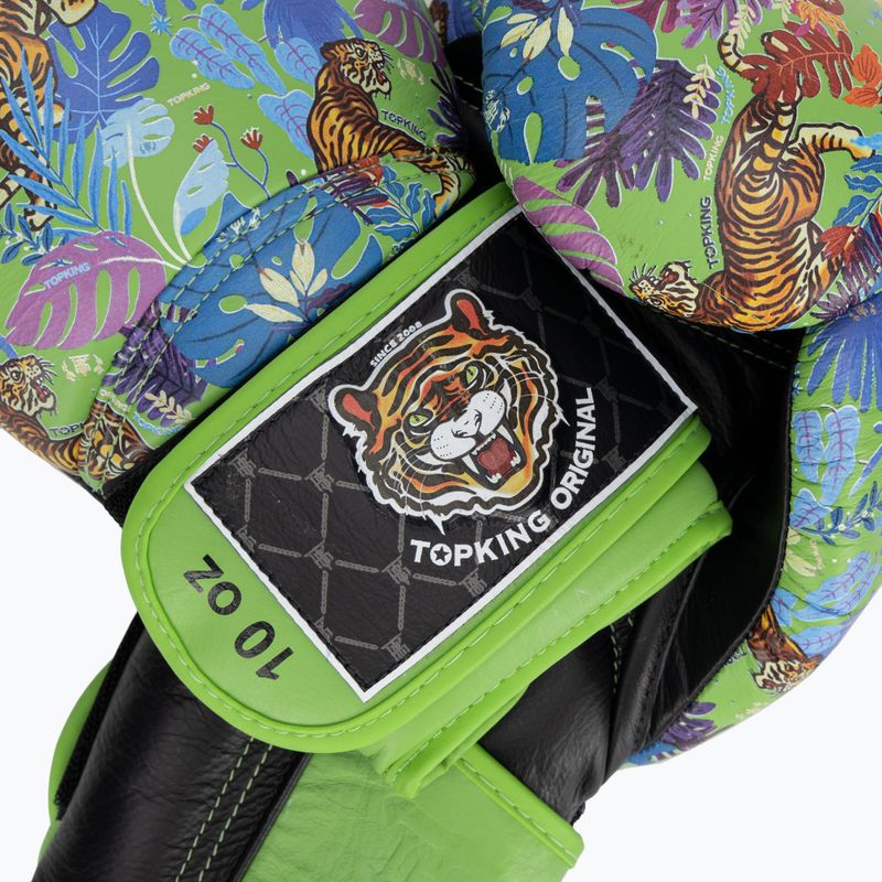 Рукавиці боксерські Top King Boxing Wild Tiger black/green 4