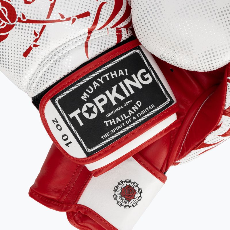 Рукавиці боксерські Top King Boxing Dragon red/white 4