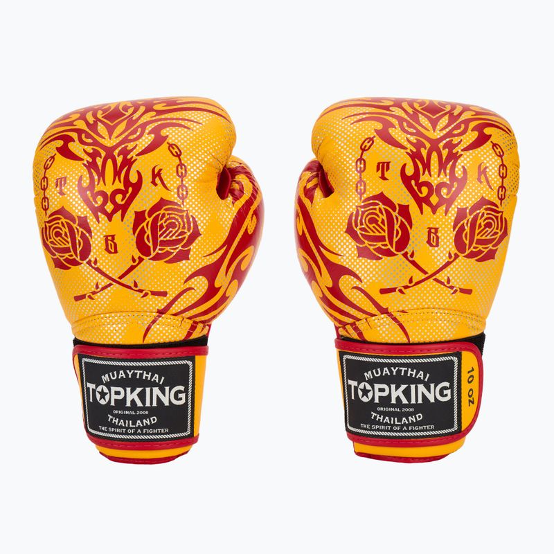 Рукавиці боксерські Top King Boxing Dragon yellow 2