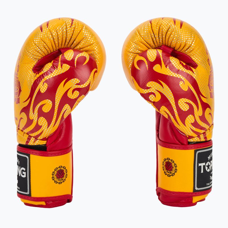 Рукавиці боксерські Top King Boxing Dragon yellow 4
