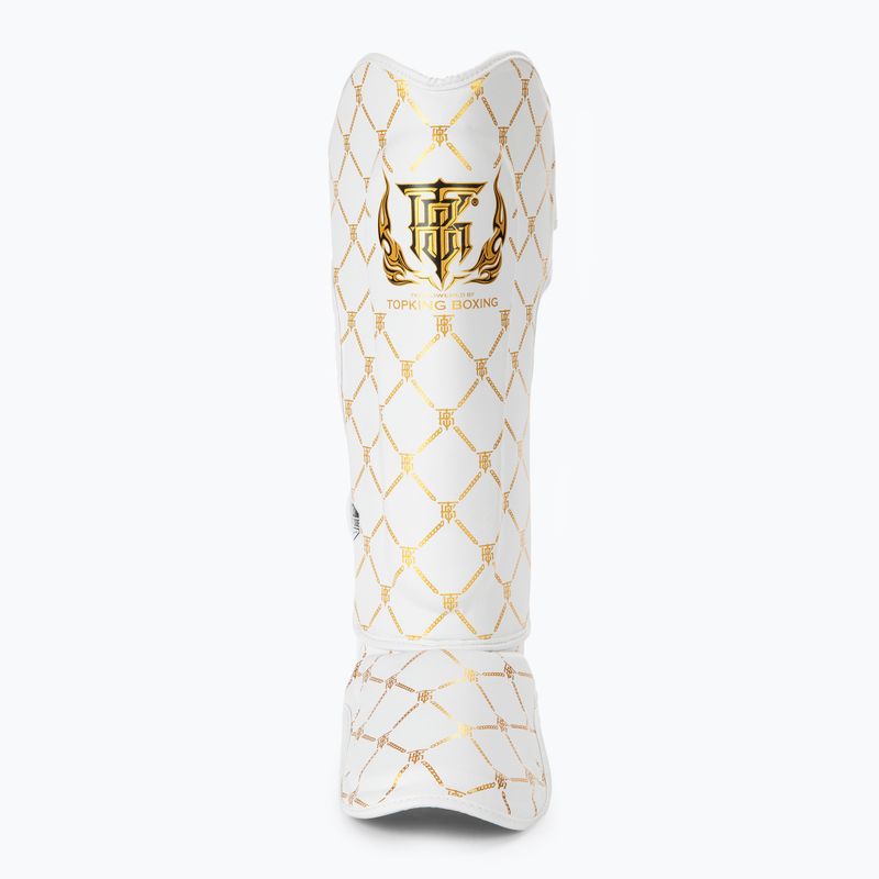 Захист для гомілок та стоп Top King Chain Semi Leather white/gold 3