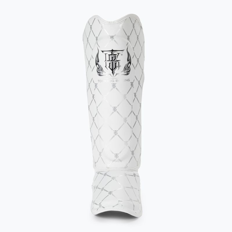 Захист для гомілок та стоп Top King Chain Semi Leather white/silver 3