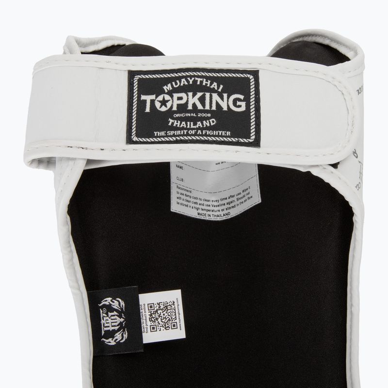 Захист для гомілок та стоп Top King Chain Semi Leather white/silver 6