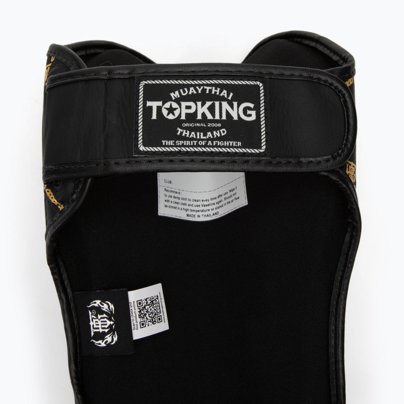 Захист для гомілок та стоп Top King Chain Semi Leather black/gold 4