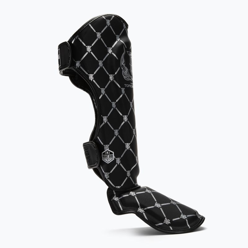 Захист для гомілок та стоп Top King Chain Semi Leather black/silver 2