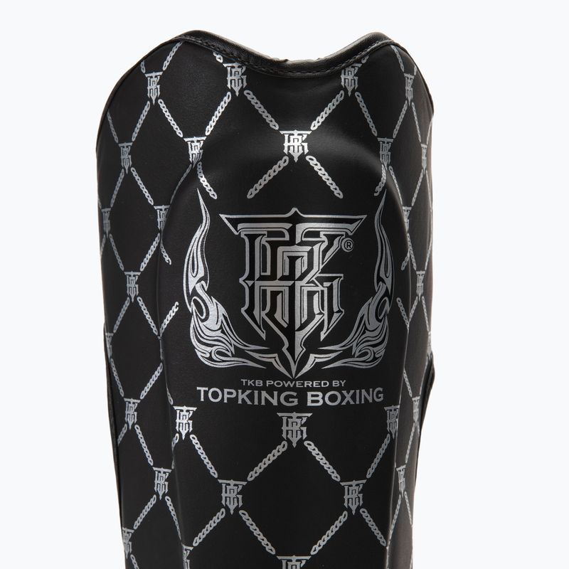 Захист для гомілок та стоп Top King Chain Semi Leather black/silver 3
