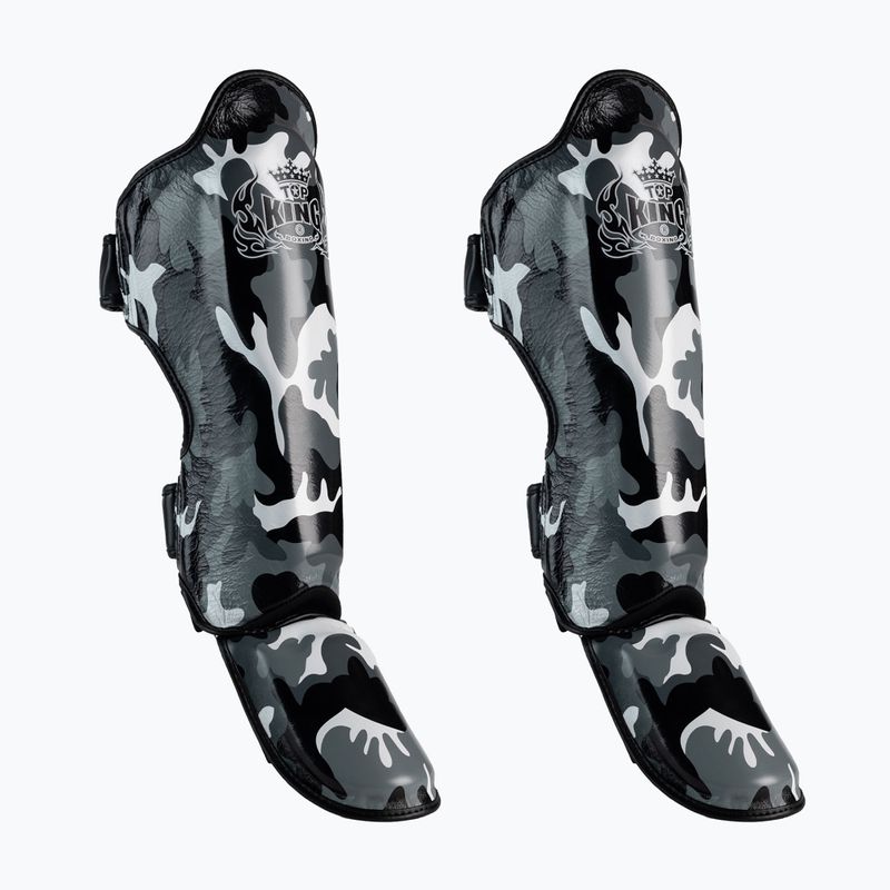 Протектори гомілок і стоп Top King Empower Camouflage сірі TKSGEM-03-GY-L
