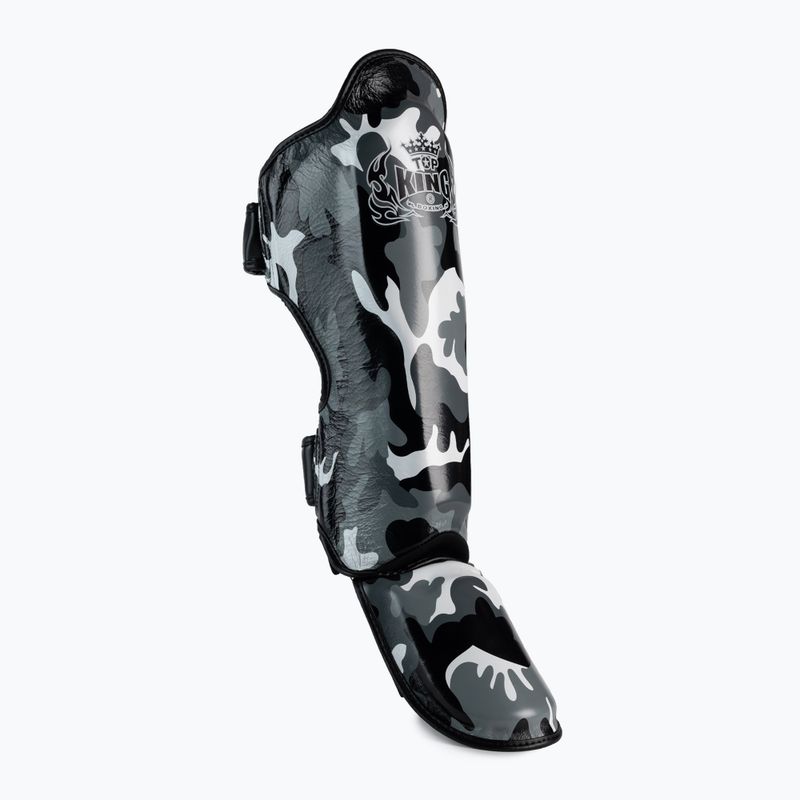 Протектори гомілок і стоп Top King Empower Camouflage сірі TKSGEM-03-GY-L