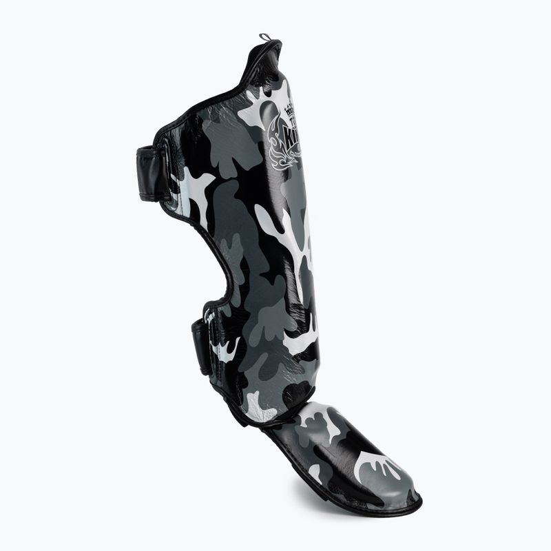 Протектори гомілок і стоп Top King Empower Camouflage сірі TKSGEM-03-GY-L 2