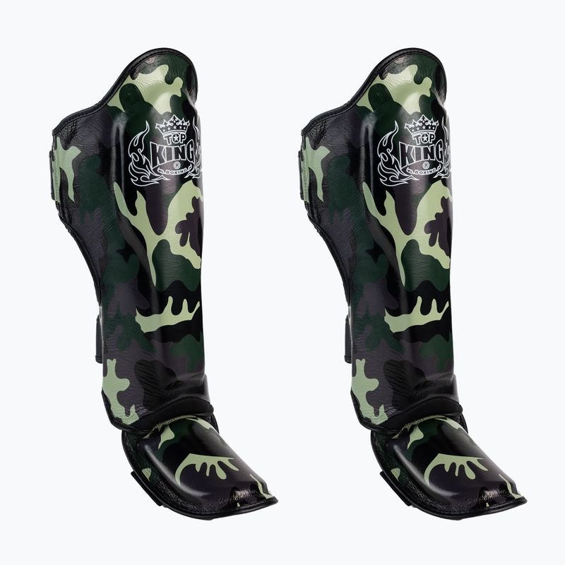 Протектори гомілок і стоп Top King Empower Camouflage зелені TKSGEM-03-GN-L