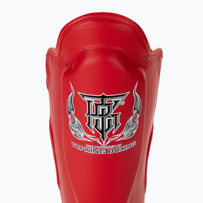 Захист для гомілок та стоп Top King Pro Semi Leather red 5