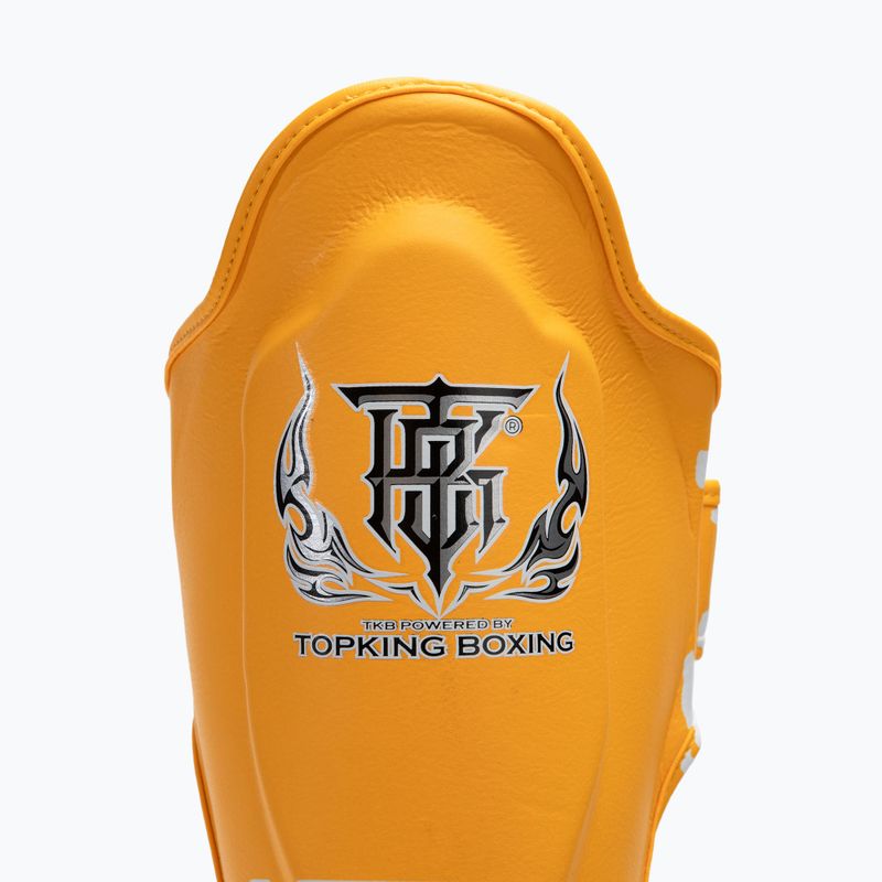 Захист для гомілок та стоп Top King Pro Semi Leather yellow 3