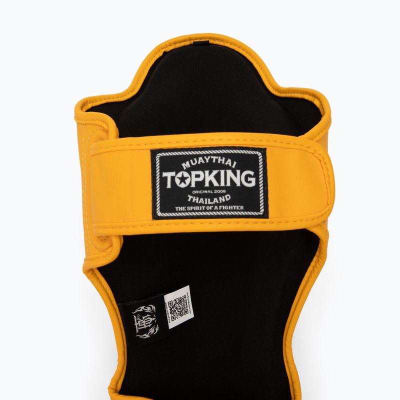 Захист для гомілок та стоп Top King Pro Semi Leather yellow 4