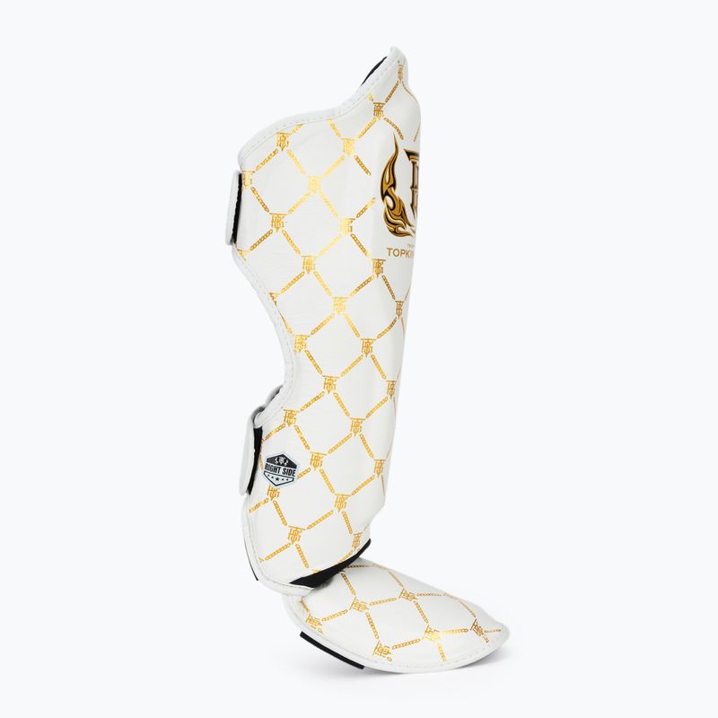 Захист для гомілок та стоп Top King Chain white/gold 2