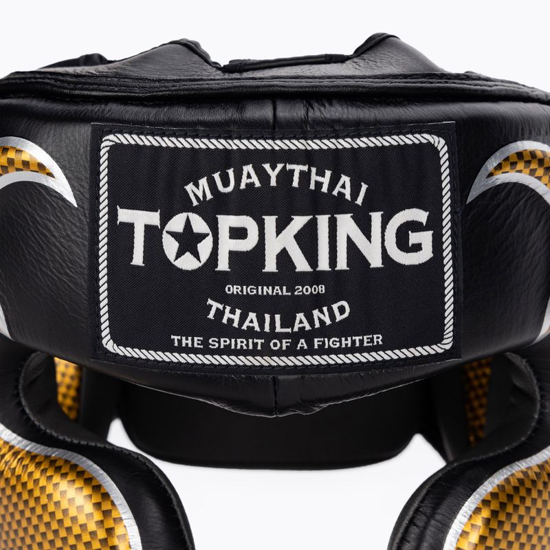 Шолом боксерський Top King Empower black/gold 4