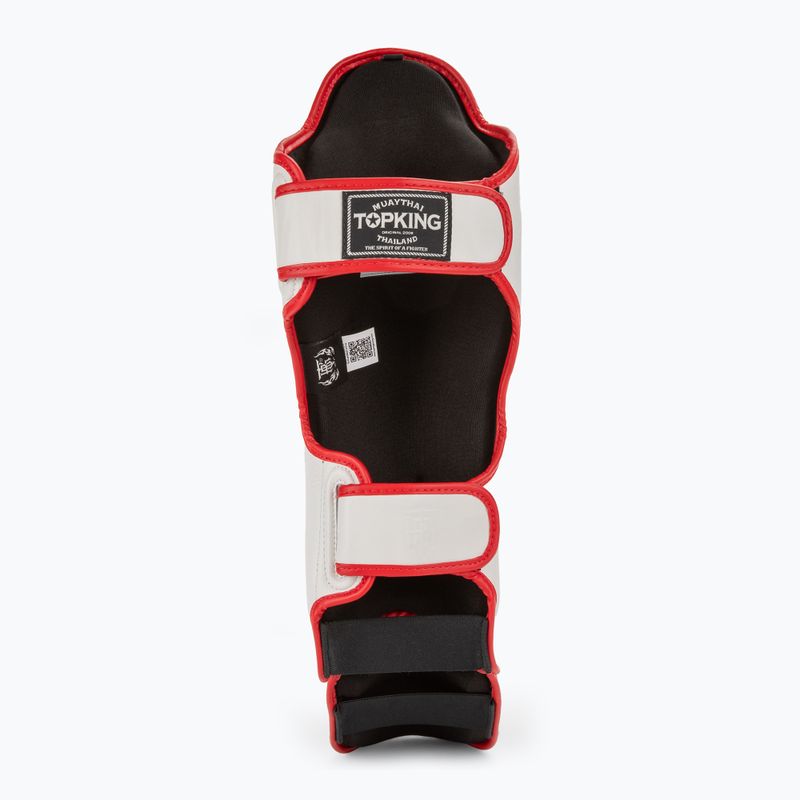 Захист для гомілок та стоп Top King Shin Guards Blend white/red 4