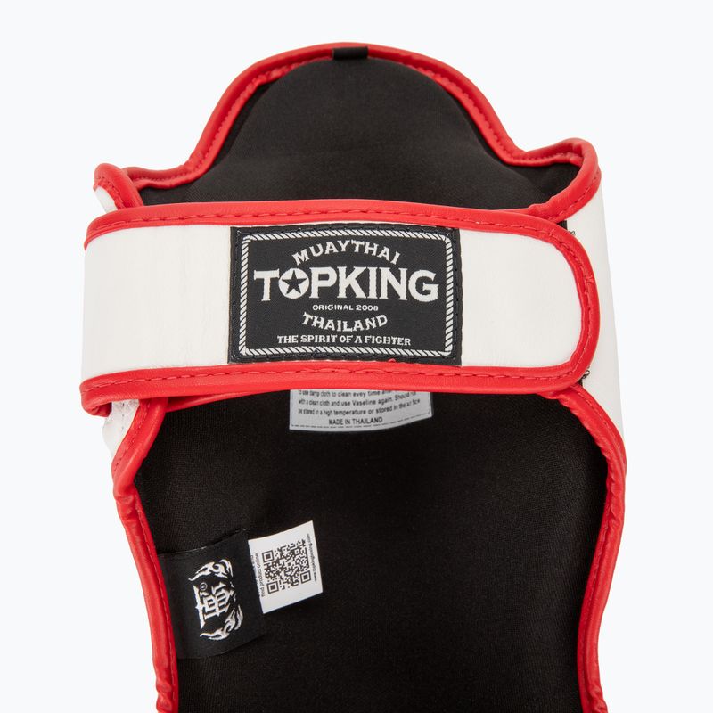 Захист для гомілок та стоп Top King Shin Guards Blend white/red 6