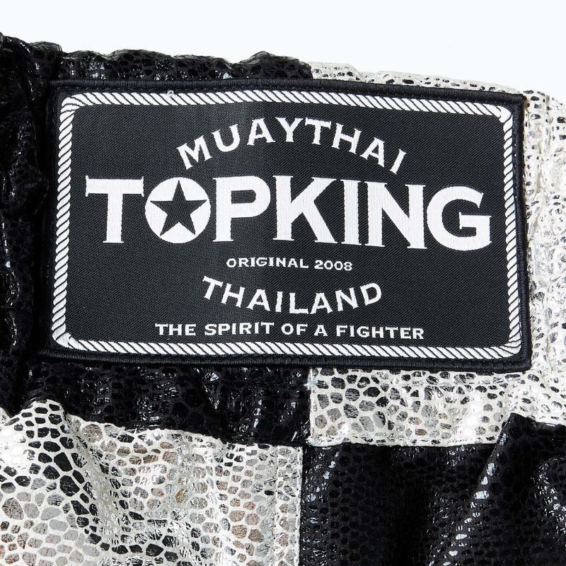 Шорти для тренувань Top King Kickboxing black/white 4