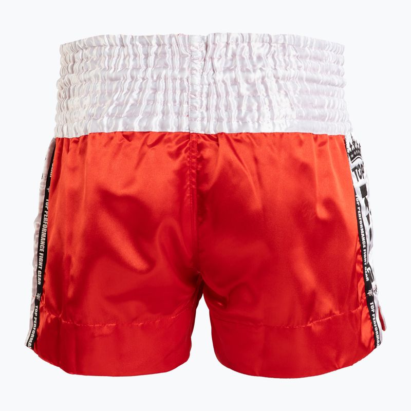 Шорти для тренувань Top King Thai Boxing red/white 2