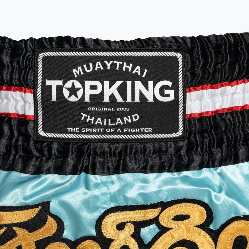 Тренувальні шорти для кікбоксингу Top King світло-блакитні 3