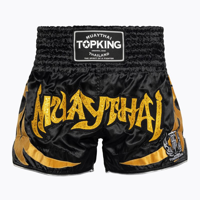 Тренувальні шорти для кікбоксингу Top King чорні/золоті