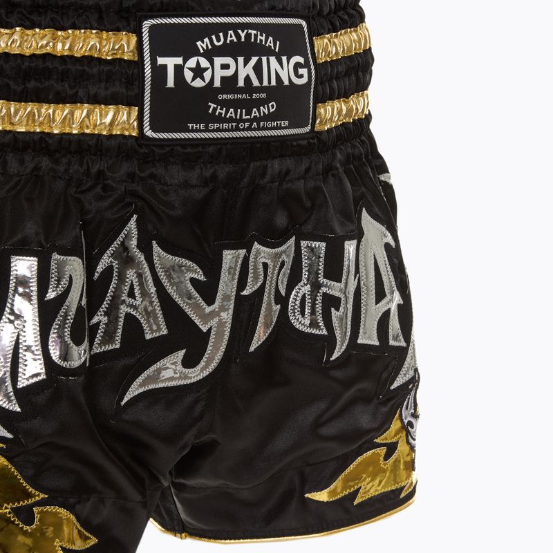 Шорти для тренувань Top King Kickboxing 070 black/ gold 3