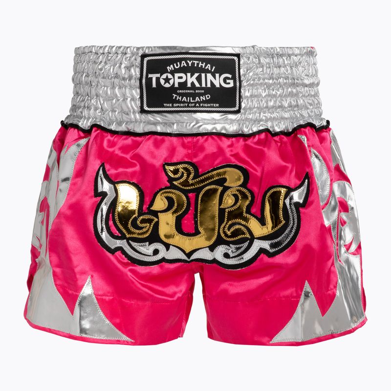 Шорти для тренувань Top King Thai Boxing pink/white