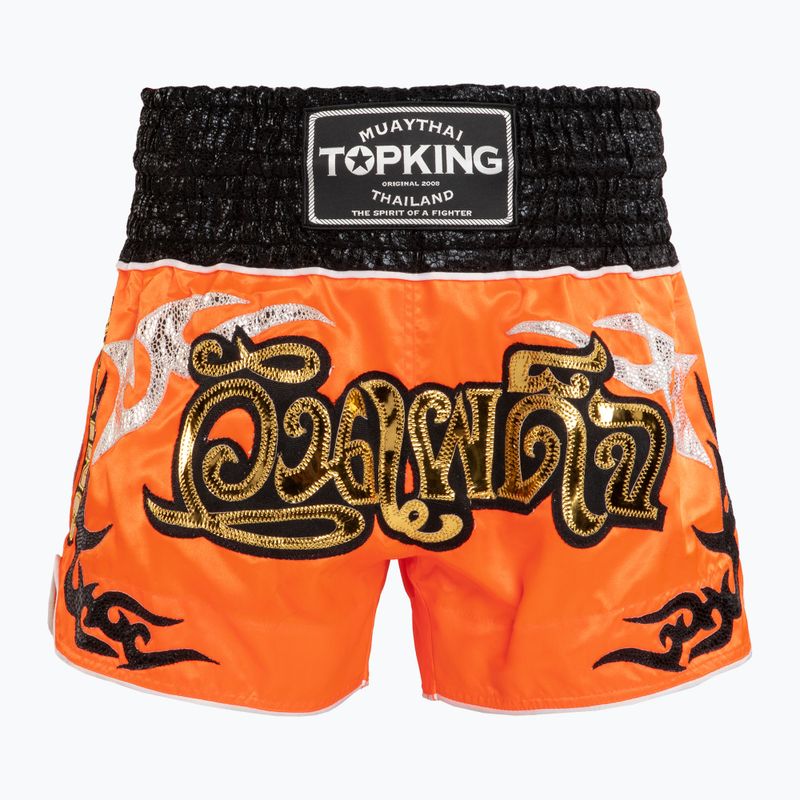 Шорти для тренувань Top King Thai Boxing orange/black