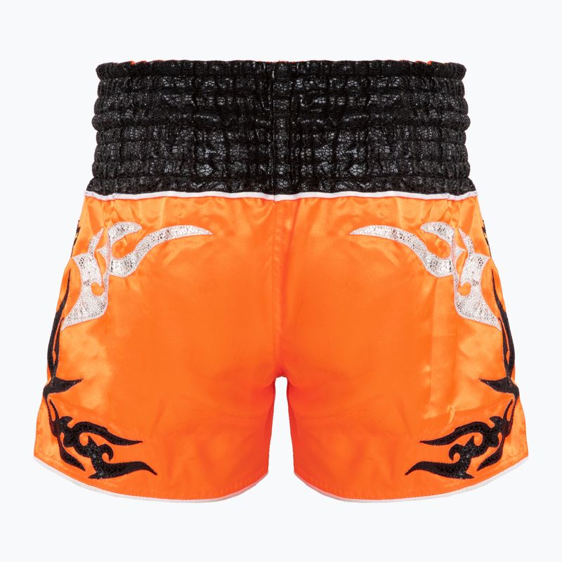 Шорти для тренувань Top King Thai Boxing orange/black 2