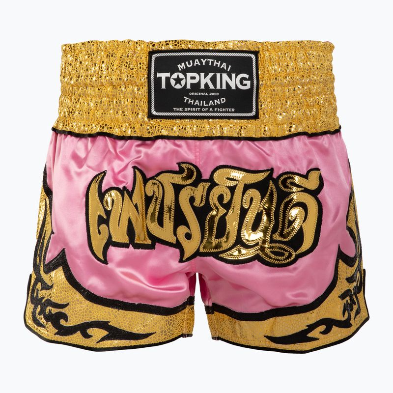 Шорти для тренувань Top King Thai Boxing pink/gold