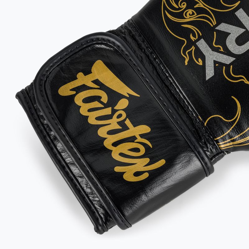 Fairtex Glory Kickboxing Competition Тренувальні боксерські рукавички чорні/золоті 6