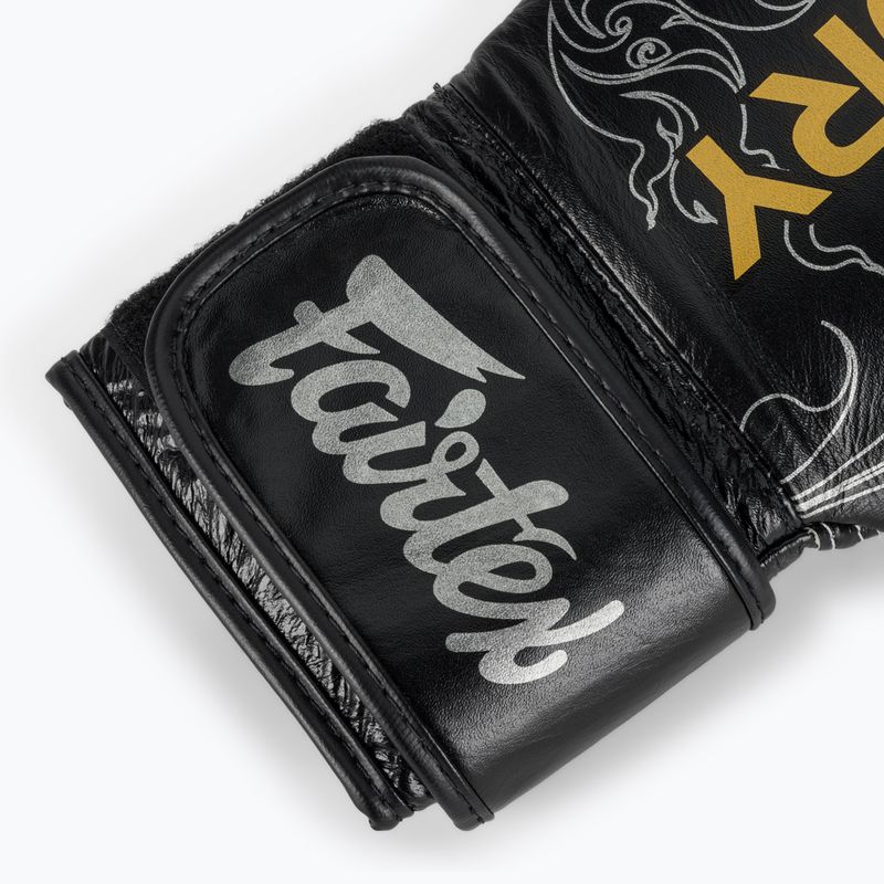 Fairtex Glory Kickboxing Competition Тренувальні боксерські рукавички чорні/сріблясті 6