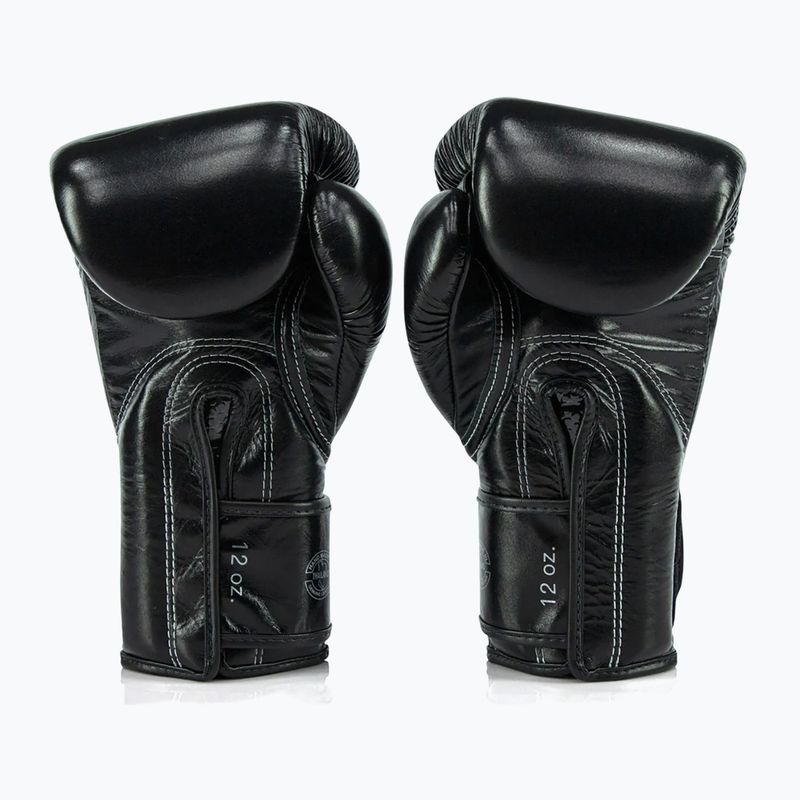 Fairtex Glory Kickboxing Competition Тренувальні боксерські рукавички чорні/сріблясті 2