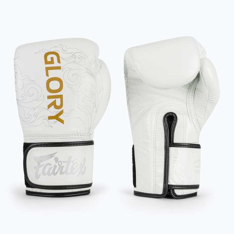 Fairtex Glory Kickboxing Competition Тренувальні боксерські рукавички білі