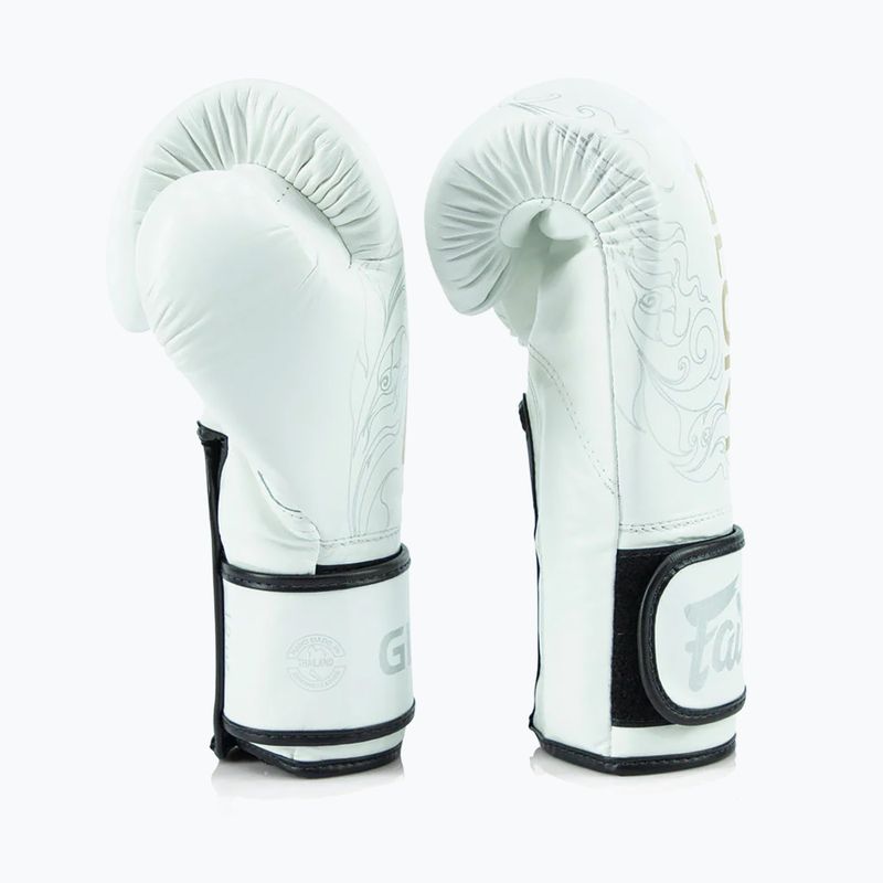 Fairtex Glory Kickboxing Competition Тренувальні боксерські рукавички білі 3