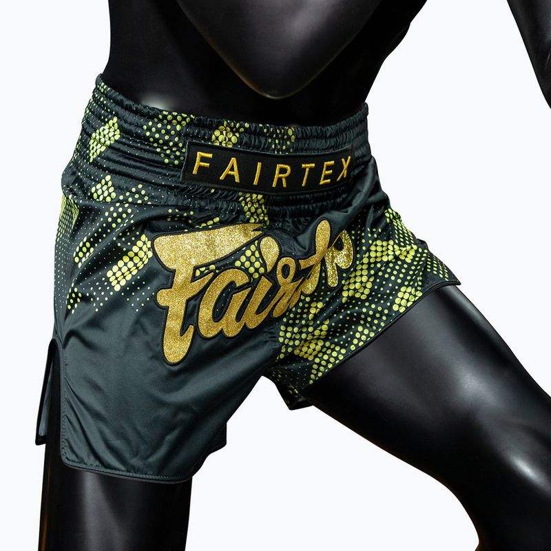 Тренувальні шорти для муай-тай Fairtex S1931 Heart of Gold чорні/золоті 4