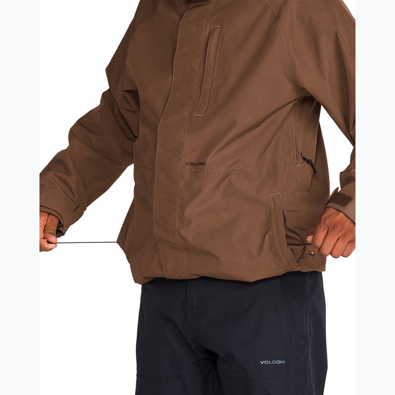 Куртка для сноуборда чоловіча Volcom Dua Insulated Gore-Tex Jacket desert taupe 8