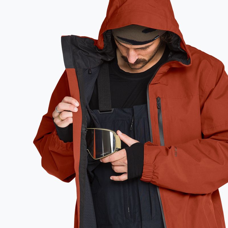 Куртка для сноуборда чоловіча Volcom L Gore-Tex Jacket burnt orange 5