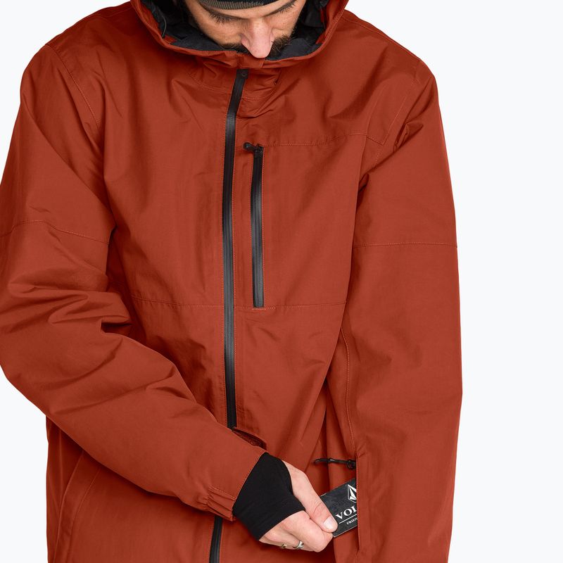 Куртка для сноуборда чоловіча Volcom L Gore-Tex Jacket burnt orange 7