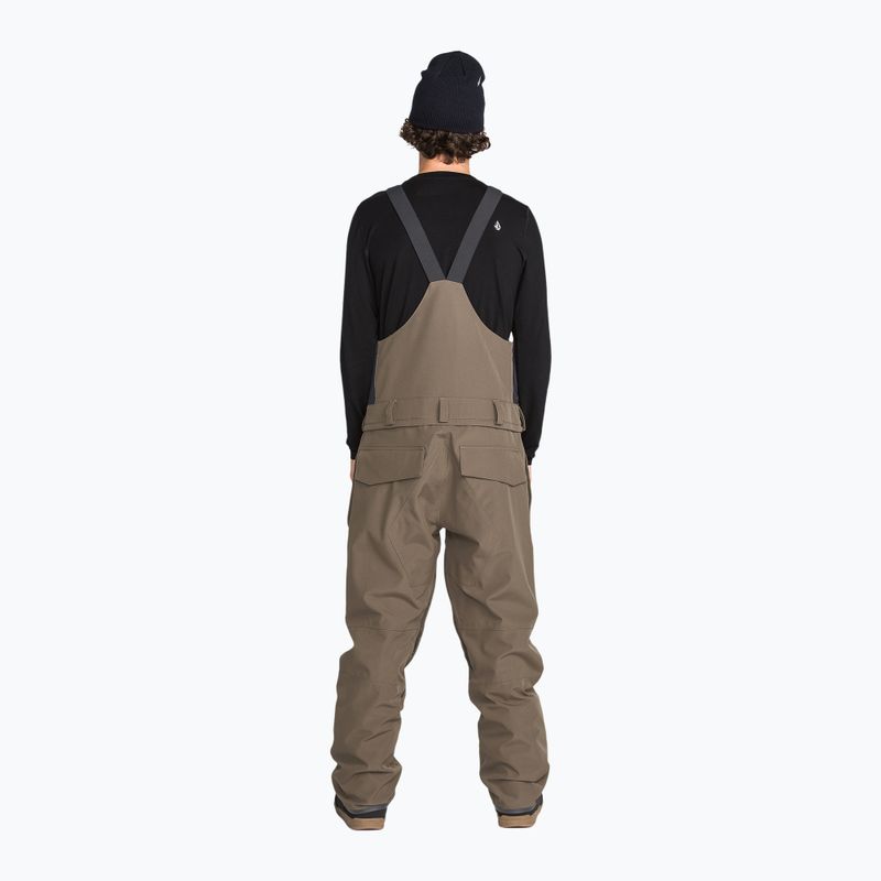 Штани для сноуборду чоловічі Volcom Roan Bib Overall teak 2