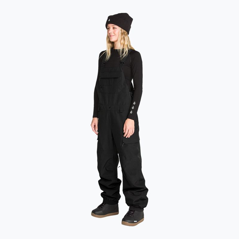 Штани для сноуборду жіночі Volcom Crestron 3D Stretch Bib Overall black