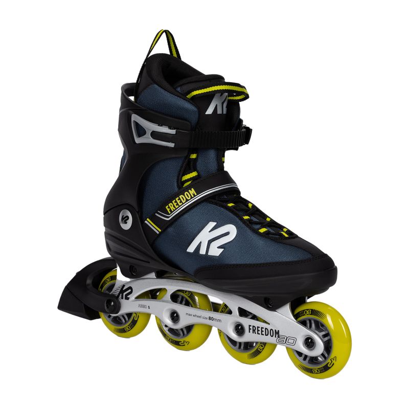 Роликові ковзани чоловічі K2 Freedom Alu 80 темно-сині 30E0341