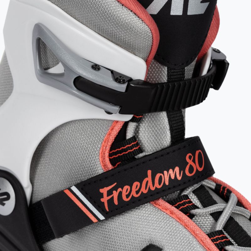 Роликові ковзани жіночі K2 Freedom Alu 80 W срібрні 30E0342 5