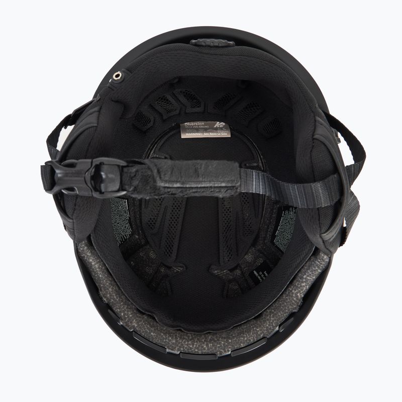 K2 Diversion gunmetal/чорний гірськолижний шолом 5