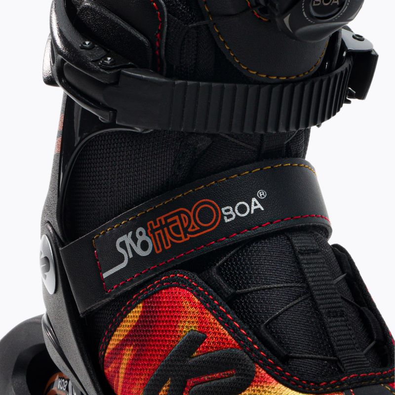 Роликові ковзани дитячі K2 Sk8 Hero Boa Alu чорні 30F0118 5