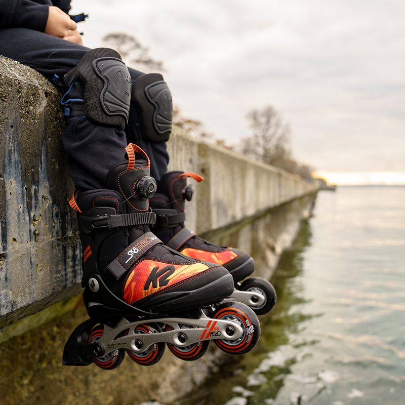 Роликові ковзани дитячі K2 Sk8 Hero Boa Alu чорні 30F0118 7
