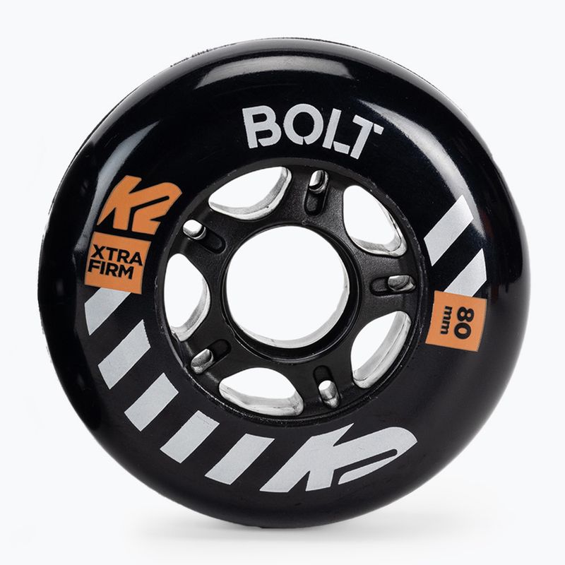 Колеса для роликових ковзанів K2 Urban Bolt 80mm/90A 4 шт. чорні 30F3014/11