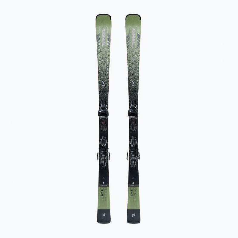 Лижі гірські K2 Disruption SC + M3 11 Compact зелені 10G0003.142.1