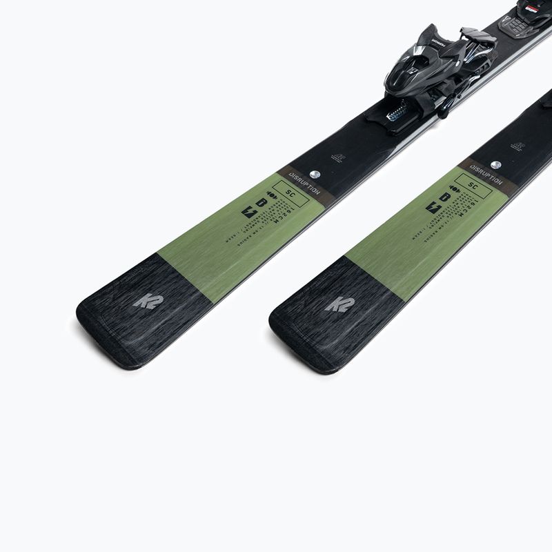 Лижі гірські K2 Disruption SC + M3 11 Compact зелені 10G0003.142.1 9