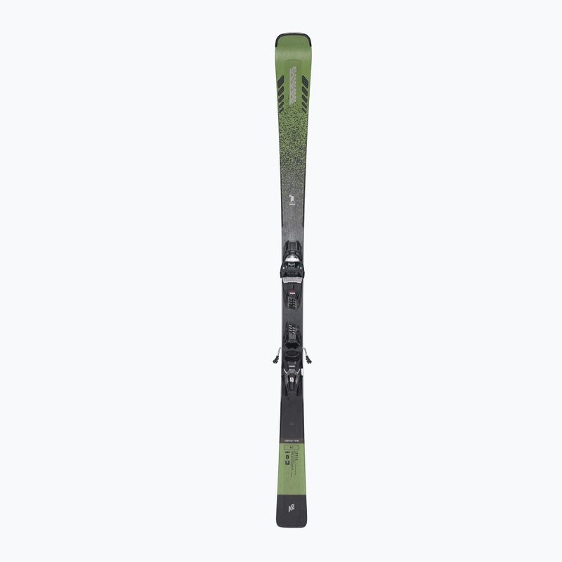 Лижі гірські K2 Disruption SC + M3 11 Compact зелені 10G0003.142.1 10
